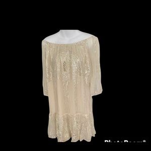 Beaded Sands Swing Sequined Dress by Carolina K